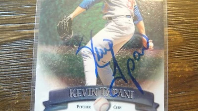 1998 TOPPS 最佳凯文·塔帕尼亲笔签名棒球卡 — 第 1/2 张图片