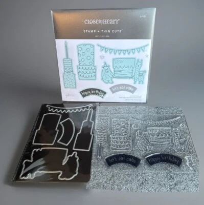 Комплект марок и тонких разрезов CTMH LET'S EAT CAKE #Z4637 новый!! - Изображение 1 из 4