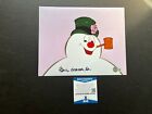 Rare photo dédicacée signée Frosty Snowman 8x10 Beckett BAS coa