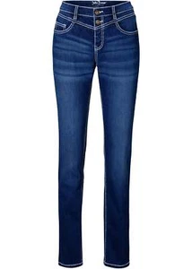 Jeans Slim petite Gr. 42 Blau Used Damenjeans Hose Pants Neu - Bild 1 von 1