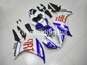 Blue White FIAT ABS Injection Fairing Kit Fit for YZF R1 2012 2013 2014 - Picture 1 of 7
