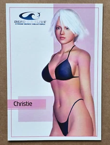 Postal de juego Dead or Alive playa CHRISTIE 2002 promocional Tecmo RARA - Imagen 1 de 2
