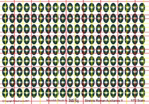 Shield Decals for 1/72 Imperial Roman Auxiliaries Suitable for Strelets etc. No2 - Picture 1 of 1