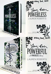 SIGNED IN PERSON Powerless & Powerful by Lauren Roberts (2023, Hardcover) DATED - Picture 1 of 19