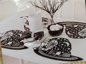 Halloween Witch Hat Vinyl Placemats Home Decor NEW - Picture 1 of 5