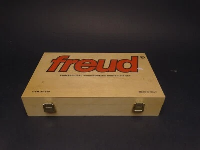 NUEVO-BROCAS DE ENRUTADOR FREUD JUEGO DE PUERTA DE PANEL EMPOTRADO EN CAJA 94-100 VÁSTAGO 1/2 de cinco piezas  Foto 1 de 3