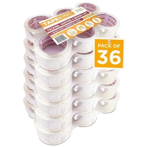 Clear Packing Tape - 60 Yards Per Roll (36 Rolls) - 1.88 Inch Wide Stronger &... - Picture 1 of 8