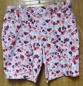 Pantalones Cortos Mujer Time & Tru Floral Elastizados Bolsillos XL 16 18 - Imagen 1 de 5