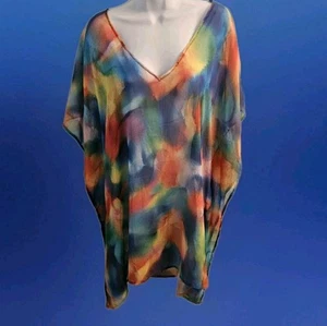 Becca Tie Die Cuello en V Relajado Natación Cubre Talla OX 14-16 - Imagen 1 de 17