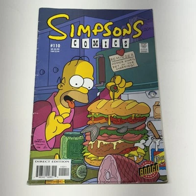 Simpsons Comics #110 2005 Homer Bongo Group Funny Classic TV Cartoon Softcover - Image 1 of 4