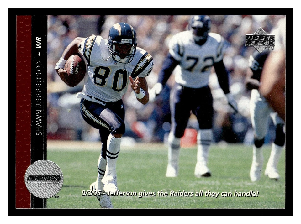 Shawn Jefferson #40 1996 Upper Deck San Diego Chargers - Image 1 of 2