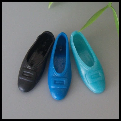 🖤3 Francie Difícil de Encontrar Negro Azul Real Aqua Hebilla Suave ZAPATO INDIVIDUAL DE COLECCIÓN 1966 Japón💙 Foto 1 de 3