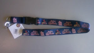 MLB Lanyard Keychain St Louis Cardinals Team Color Navy Blue - Picture 1 of 1