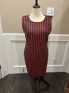 Vestido recto Samuel Ding detalle cuero talla L - Imagen 1 de 8