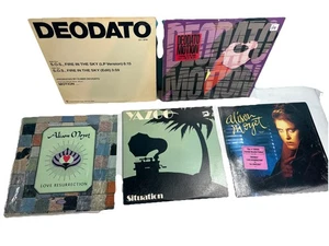 (5) vinyl Jazz records lot: Yazoo, (2) Allison Moyet, (2) Deodato (Brazil) - Foto 1 di 24