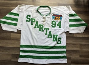 1994 Michigan State Spartans Hockey Jersey Men’s XL GLI 30th (game Worn) - Picture 1 of 8