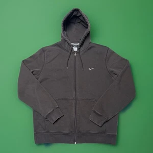 Vintage Y2K Nike Full Zip Up Mocha Brown Hoodie Men Size XL Travis Scott - Bild 1 von 9