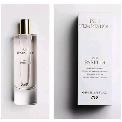 💋ZARA RED TENTATION EDP 2.7oz 80ml Perfume Fórmula Original Completo y Nuevo En Caja! Foto 1 de 4