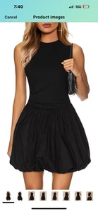 Sommer Bubble Kleid für Damen 2025 Freizeit Mini Frühling Bodycon Cocktailkleider - Bild 1 von 5