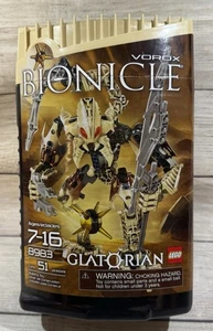 LEGO BIONICLE Glatorian Vorox Figure 8983 w/Case & Manual Missing 3 pieces - Picture 1 of 6