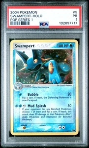 PSA 1 Swampert Pop Series 1 Holo #5/17 2004 Pokemon PR - Bild 1 von 2