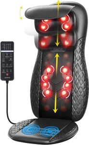 RENPHO Shiatsu Back & Neck Massager, Heat Adjustable Cushion & Seat Vibration - Picture 1 of 6