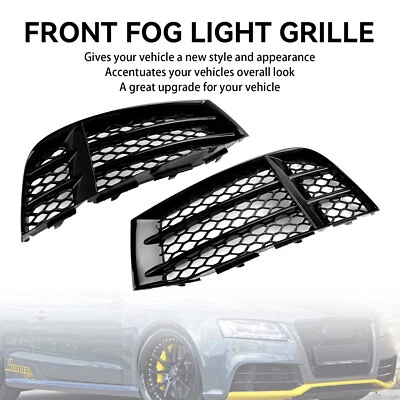 Front Bumper Lower Fog Light Cover Grill Grille Fit Audi RS5 2010-2016 2015 Foto 1 de 4