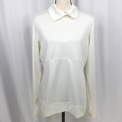 Pullover para mujer Nike Golf talla grande blanco agujeros para los pulgares Foto 1 de 4