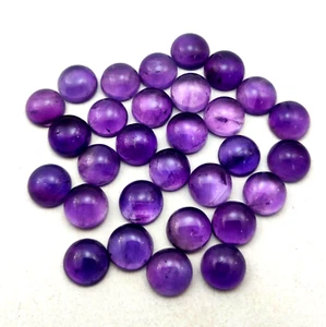 Natural Amethyst Round Cabochon Loose Gemstone Lot 39 Pcs 9 MM 100 CT - Picture 1 of 3