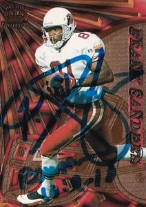 FRANK SANDERS HANDSIGNIERT SIGNIERT 1997 PACIFIC DYNAGON KARTE #4 ARIZONA CARDINALS - Bild 1 von 4