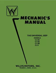 1946 - 1955 Willys Jeep CJ Mechanics Manual - Picture 1 of 3