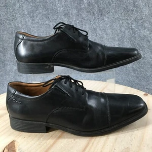 Collection by Clarks Dress Shoes Mens 13 M Tilden Black Leather Cap Toe 26110309 - Picture 1 of 16