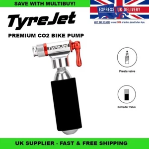 🚲 Bomba de CO2 para bicicleta TyreJet plateada inflador de neumáticos premium bicicleta carretera MTB grava 🚲 - Imagen 1 de 6