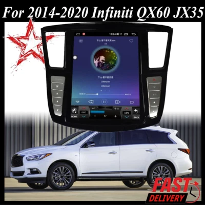 For Infiniti QX60 JX35 2014-2020 Radio Vertical Screen CarPlay GPS Android 11.0 - Imagem 1 de 4