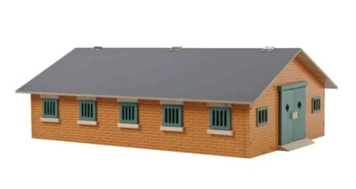 Grande stalla in legno cm 62 per cavalli scala 1:32 Kids Globe tetto apribile