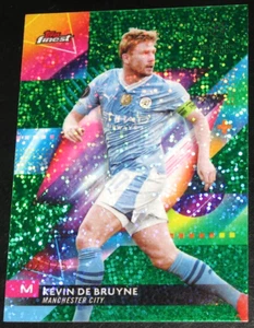 2023-24 Topps Finest UEFA Club Competitions Kevin De Bruyne Green Speckle # /125 - Picture 1 of 2