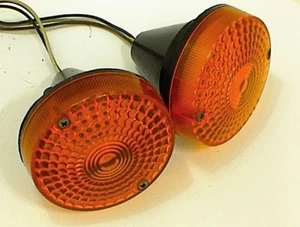 PACIFICO MOTORCYCLE FAIRING LIGHTS LAMPS SIGNALS BLINKERS TURN AMBER SUZUKI - Picture 1 of 7