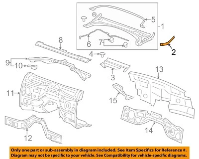 GM OEM 13-19 ATS Cowl Cowl-End Filler 23487940 - Image 1 of 2