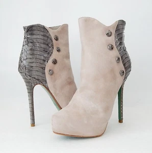 NWB Lisa For Donald J Pliner Chaneli Womens Suede Fashion Ankle Boots Size 7.5 - Picture 1 of 12