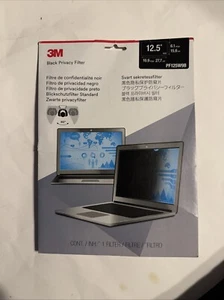 3M Black Privacy Screen Filter 12.5" Unframed 16:9 For Laptop Notebook PF125W9 - Picture 1 of 1