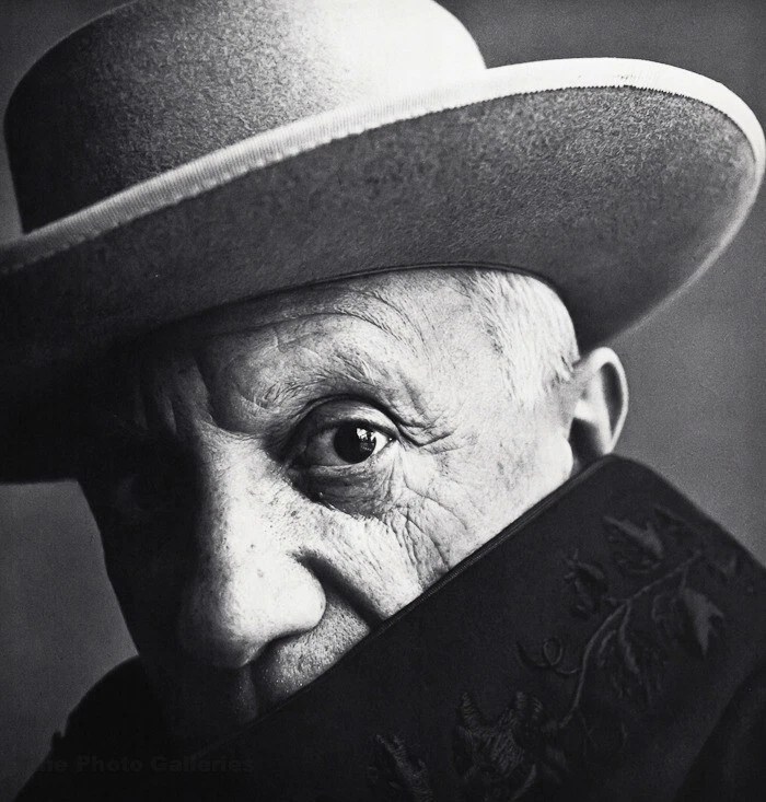 Foto grabada vintage de artista de Pablo Picasso 1957/60 por IRVING PENN pintor España Foto 1 de 1