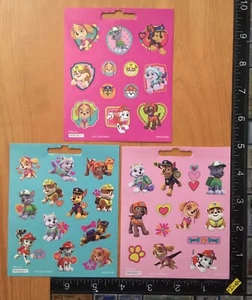 PAW PATROL DE NICKELODEON, 3 HOJAS PEQUEÑAS HERMOSAS PEGATINAS #PAW11 - Imagen 1 de 4