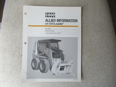 1988 Case multitek LG-200 lot grappler  1845C uni-loader  spec brochure - Image 1 of 2