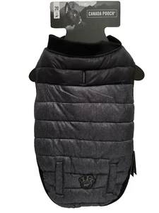 Canada Pooch Summit Stretch Weste Puffer Hundejacke Gr. 20 schwarz grau Neu mit Etikett - Bild 1 von 12