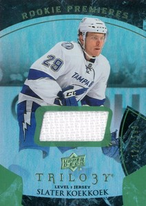 2015-16 Upper Deck Trilogy Rainbow Green #119 Slater Koekkoek Jersey /599 