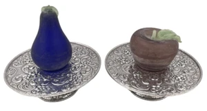Dominick & Haff Pair of Sterling Silver 1908 Compotes Tazze/ Bowls Art Nouveau - Picture 1 of 7