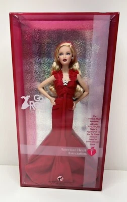 Barbie Go Red 2007 para mujer American Heart Pink Label Mattel K7957 nueva Foto 1 de 4