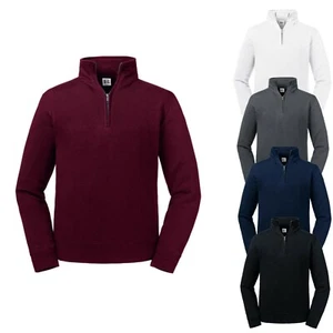 Sudadera Para Hombre Con Cuello Alto 1/4 Zip Talla Grande Sweatshirt XS - 4XL - Imagen 1 de 7