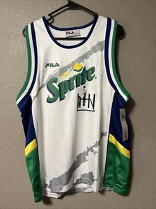 FILA Grant Hill x Sprite Mens Retro Basketball Tank Jersey LM13C364 Size Medium - Picture 1 of 4