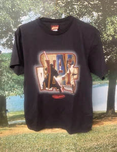 Vintage 1999 Star Wars Episode 1 Darth Maul Obi-Wan Fight Shirt Medium Erwachsene Vintage - Bild 1 von 3